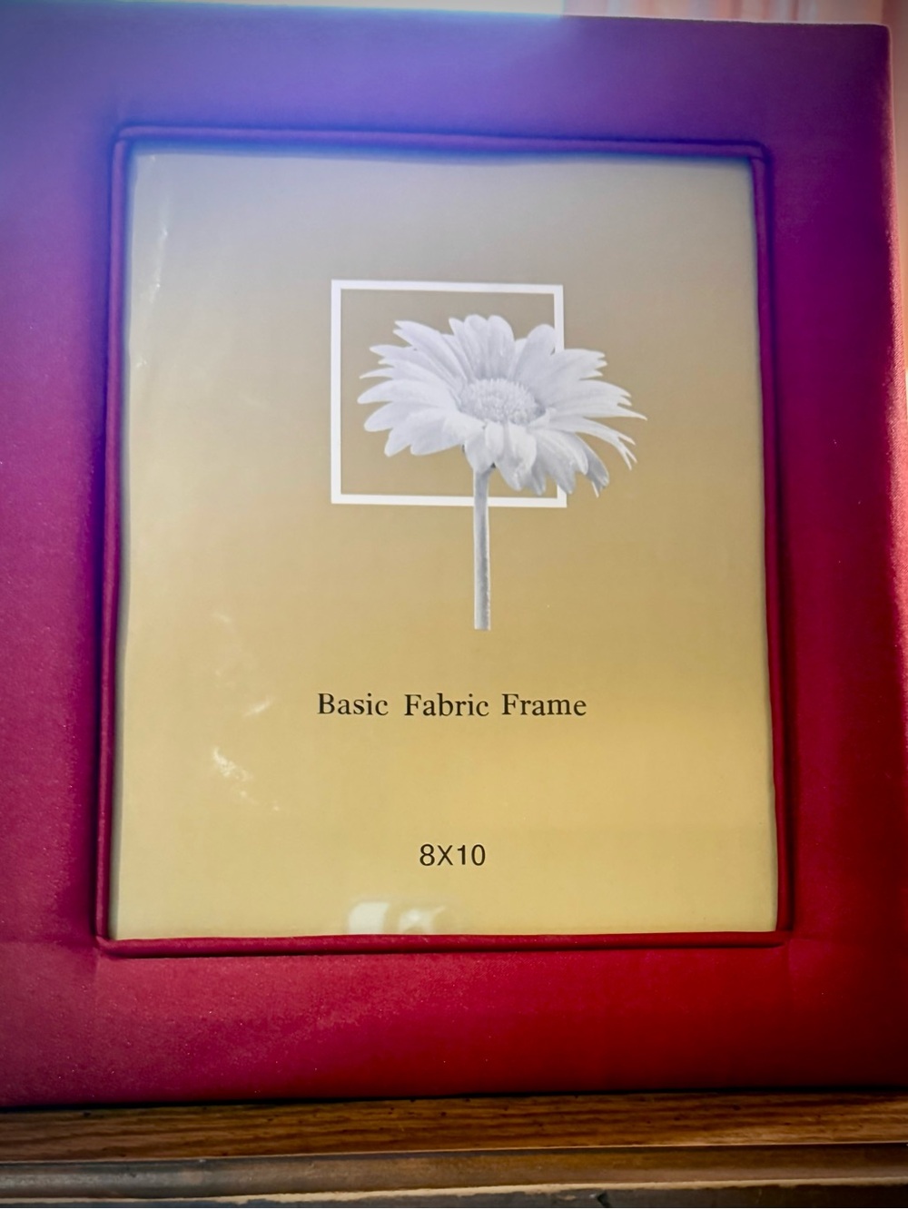Classic Red Fabric 8”x10” Photo Frame